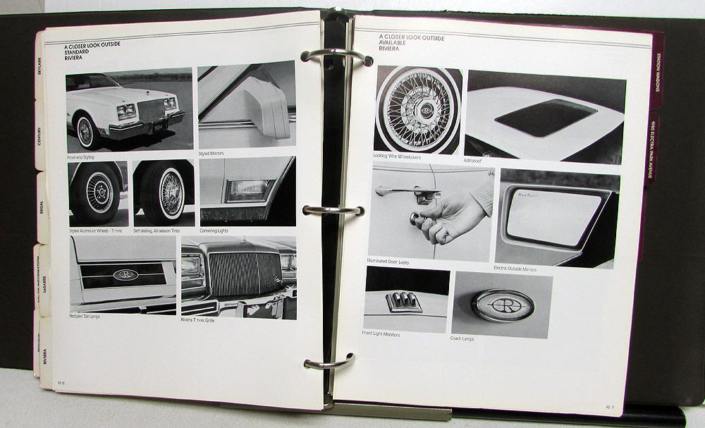 1984 Buick Dealer Album Paint Chips Upholstery Skylark LeSabre Riviera