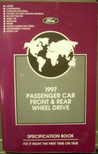 1997 Ford Mercury Lincoln Car Service Specs Manual Mustang GT Thunderbird