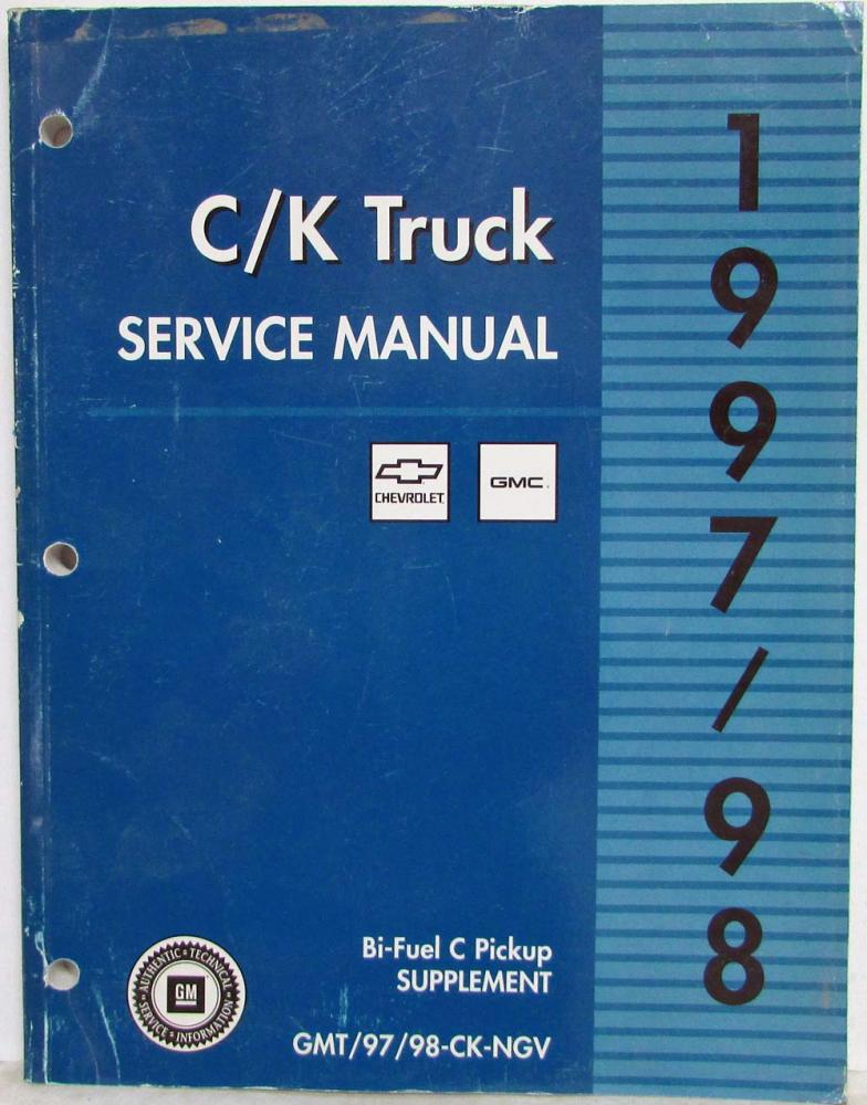 1997/1998 GMC Chevrolet C/K Truck Bi-Fuel C Pickup Supplement