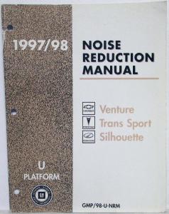 1997-98 Chevy Venture Pontiac Trans Sport Olds Silhouette Noise Reduction Manual