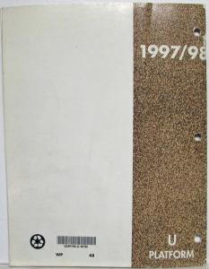 1997-98 Chevy Venture Pontiac Trans Sport Olds Silhouette Noise Reduction Manual