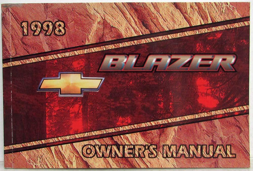 1998 Chevrolet Blazer Truck Owners Manual
