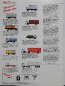 1989 GMC W 4 5 6 7 7HV 7T Series Forward Truck Sales Brochure Original