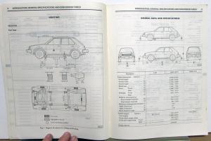 1982 Dodge Colt Plymouth Champ Dealer Service Shop Repair Manual & Supplement