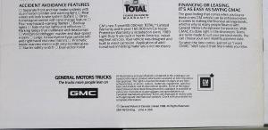 1989 GMC Safari Rally STX Vans Truck CANADIAN Sales Brochure Original