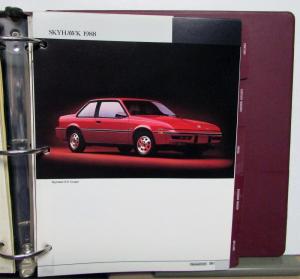 1988 Buick Dealers Album Paint Chips Upholstery Skyhawk Skylark LeSabre Riviera