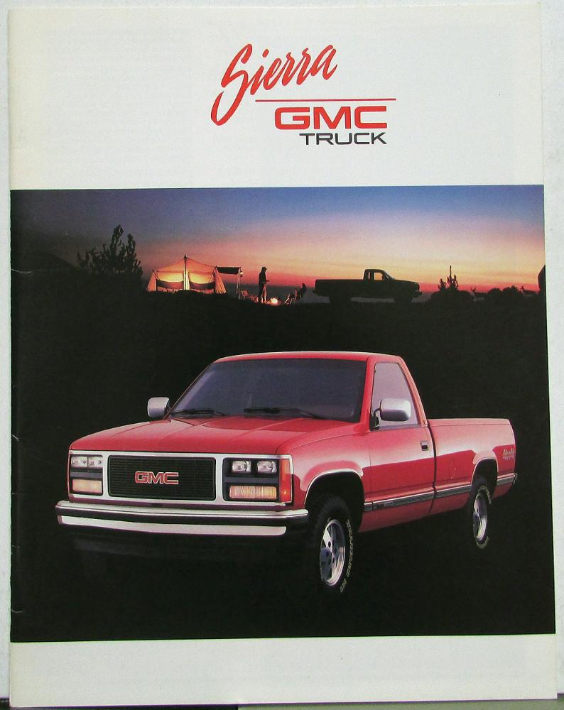1989 GMC Sierra Pickup Truck CANADIAN Sales Brochure Original