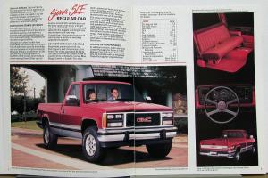 1989 GMC Sierra Pickup Truck CANADIAN Sales Brochure Original