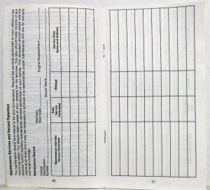 1990 Ford F-150 Thru 350 F-Super Duty and Bronco Maintenance Schedule and Log