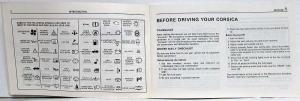 1989 Chevrolet Corsica Owners Manual