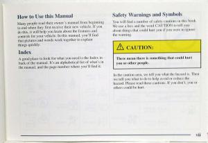 2000 Chevrolet C/K Full-Size Pickup Owners Manual