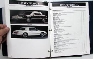 1990 Buick Dealers Album Paint Chips Upholstery Skylark Riviera Regal LaSabre