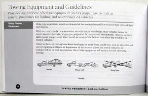 2005 General Motors Passenger Car and Light Truck Towing Instructions Manual