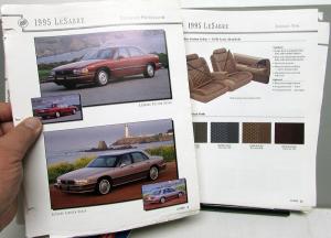 1995 Buick Dealers Album Paint Chips Upholstery Roadmaster Park Avenue Riviera