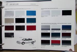 1993 Buick Dealers Album Paint Chips Upholstery Riviera Century Regal LeSabre