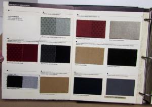 1985 Buick Dealers Album Paint Chips Upholstery Riviera Skylark Somerset Regal