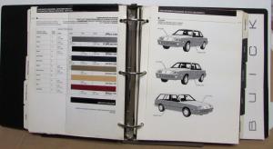 1985 Buick Dealers Album Paint Chips Upholstery Riviera Skylark Somerset Regal