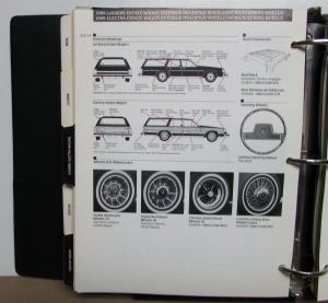 1985 Buick Dealers Album Paint Chips Upholstery Riviera Skylark Somerset Regal
