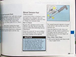 1992 Chevrolet Beretta Owners Manual with Extras