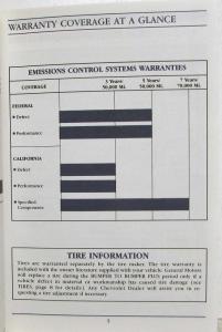 1992 Chevrolet Beretta Owners Manual with Extras