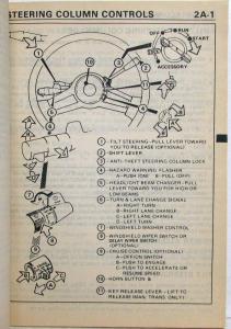 1987 Chevrolet Celebrity Owners Manual