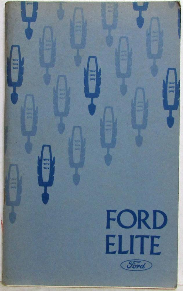 1975 Ford Elite Owners Operators Manual