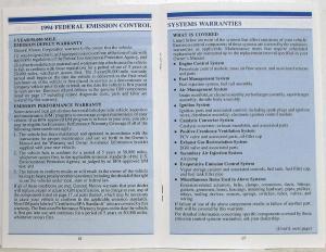 1994 Chevrolet Lumina Minivan Owners Manual with Extras