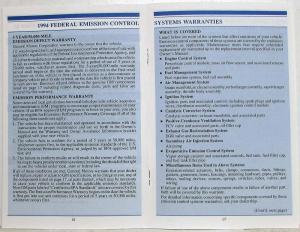 1994 Chevrolet Lumina Minivan Owners Manual with Extras