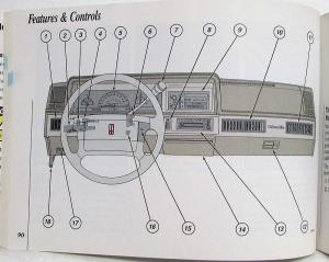 1993 Oldsmobile Cutlass Ciera/Cutlass Cruiser Owners Manual with Extras