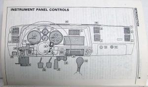 1985 Pontiac Sunbird Owners Manual