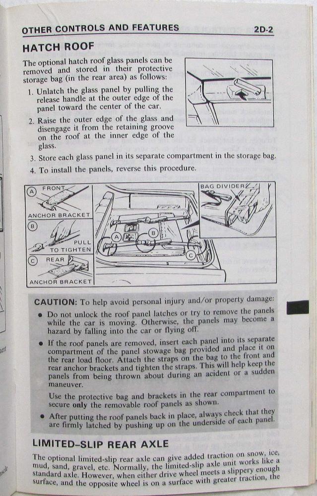 1982 Pontiac Firebird and Trans Am Owners Manual