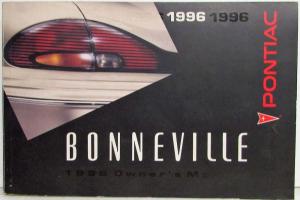 1996 Pontiac Bonneville Owners Manual
