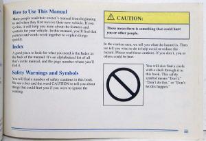 1996 Pontiac Bonneville Owners Manual