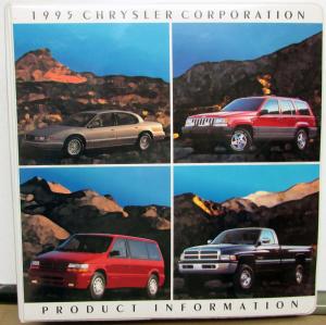 1995 Chrysler Corperation Dealers Album Jeep Plymouth Dodge Eagle