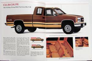 1990 GMC Sierra SL SLX SLE Pickup Cab Chassis Truck Sales Brochure Original