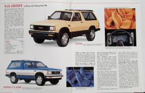1990 GMC S-15 Jimmy & Pickup Truck Sales Brochure Original