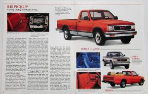 1990 GMC S-15 Jimmy & Pickup Truck Sales Brochure Original