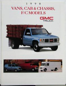 1990 GMC Vans Cab & Chassis F/C Models Truck Sales Brochure Original