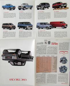 1990 GMC Truck Sales Brochure Folder Poster of S-15 Jimmy Original