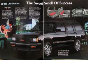 1991 GMC S-15 Jimmy Truck SL SLS SLE 2- 4-WD Sales Brochure Original
