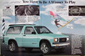 1991 GMC S-15 Jimmy Truck SL SLS SLE 2- 4-WD Sales Brochure Original