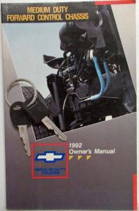 1992 Chevrolet Medium Duty Forward Control Truck Owners Manual and Maintenance