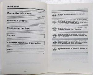 1992 Chevrolet Medium Duty Forward Control Truck Owners Manual and Maintenance