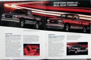 1991 GMC Sierra Pickup Truck Sales Brochure Original