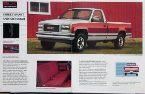 1991 GMC Sierra Pickup Truck Sales Brochure Original