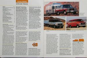 1991 GMC Truck Trailering Guide Pickup Van Jimmy Suburban Sales Brochure Orig