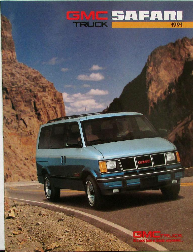 1991 GMC Truck Safari SLT SLE SLX Van Sales Brochure Original