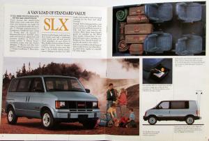 1991 GMC Truck Safari SLT SLE SLX Van Sales Brochure Original