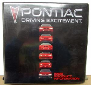 1999 Pontiac Dealers Album Paint Chips Upholstery Firebird Trans Am Grand Prix