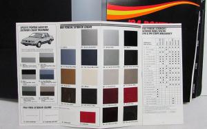 1984 Pontiac Dealers Album Paint Chips Upholstery Trans Am Firebird Fiero NOS